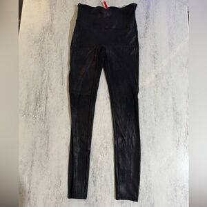 SPANX Metallic Black Women's Leggings